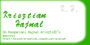 krisztian hajnal business card